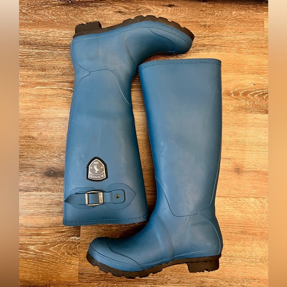 Kamik Jennifer Waterproof Tall Blue Rain Boots, Women’s Size 8 - Picture 5 of 7